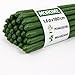 MOHOME Bastoncini Supporto Piante Rampicanti Set 50 Cannette Acciaio Plastificato Bastone 1,6 Ø x 180 cm Tutore Verde Giardino Orto Pomodori Melenzane immagine