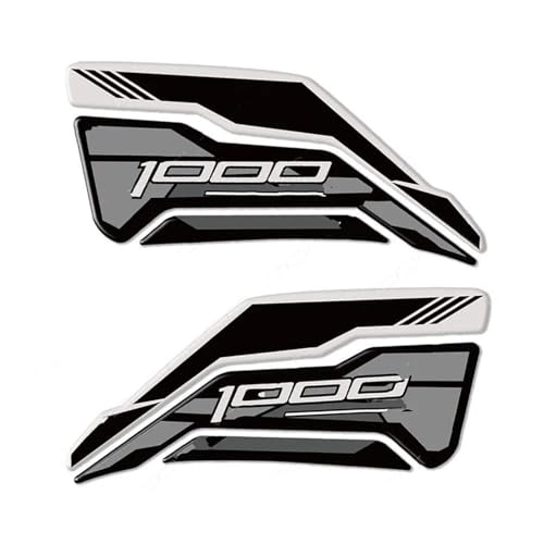Pegatinas tanque Kawasaki Z1000SX Ninja 1000 SX antideslizantes espina de pescado color titanio