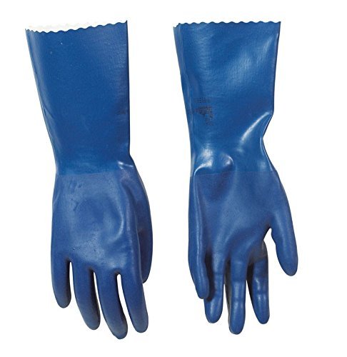 Spontex Neoprene Gloves Blue Neoprene Coating, Cotton Knit Lining Medium Boxed