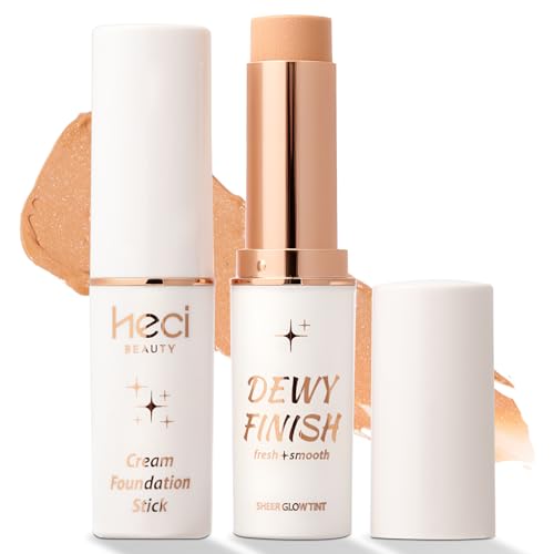 Tinted Foundation Stick, Balm to Cream Foundation with Light to Medium Coverage, Infused with Hydrating Ingredients, Light 02, 0.25 oz