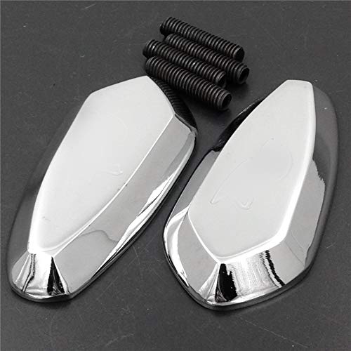 SMT-Mirror Block Off Base Plates Compatible With 1999-2007 R6 Yzf-R6 Yzfr6 Chrome [B00RNIV35I]