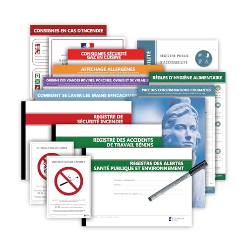 Pack de mise en conformité Restaurants - 11 Affichages et