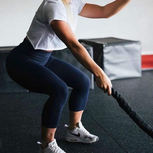 Image of GAYHAY High Waisted Capri Leggings for Women - Soft Slim Yoga Pants for Running Cycling Workout