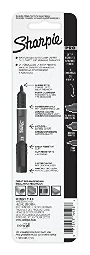 Image of Sharpie Pro Permanent Marker, Fine Point, Black Marker (2018321)