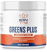 INFINITY ONE NETWORK | Greens Plus Superfood Powder | Blueberry Pomegranate Flavor | 330g