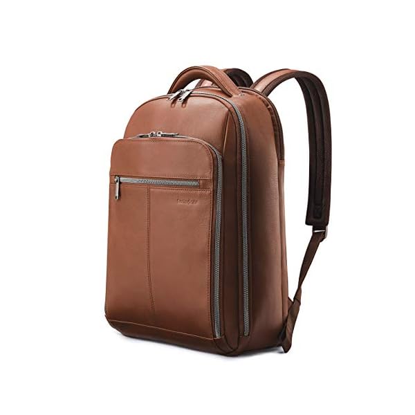 Samsonite-Classic-Leather-Backpack-Cognac-One-Size Samsonite Classic Leather Backpack, Cognac, One Size