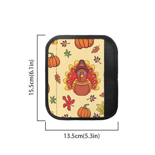 Image of Dreaweet Thanksgiving Turkey Refrigerator Door Handle Covers Set of 4,Antiskid Protector for Fridge Oven Dishwasher Keep Your Kitchen Appliance Clean from Smudges,Food Stains