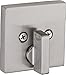 Kwikset 92580-005 258 Downtown Low Profile Slim Square Modern Contemporary Single Cylinder Deadbolt Door Lock featuring SmartKey Security in Satin Nickel