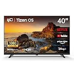 FPD 40 Inch Smart TV Tizen OS, 1080p Full HD Compatible with Samsung TV Plus, Dolby Audio, HDR 10, Gaming Hub, SmartThings, Built-in Miracast, Voice Control Flat Screen Television (AT40-P1)
