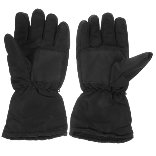 TOGEVAL Men's Heated Winter Gloves Windproof Thermal Gloves Battery for Skiing Hiking