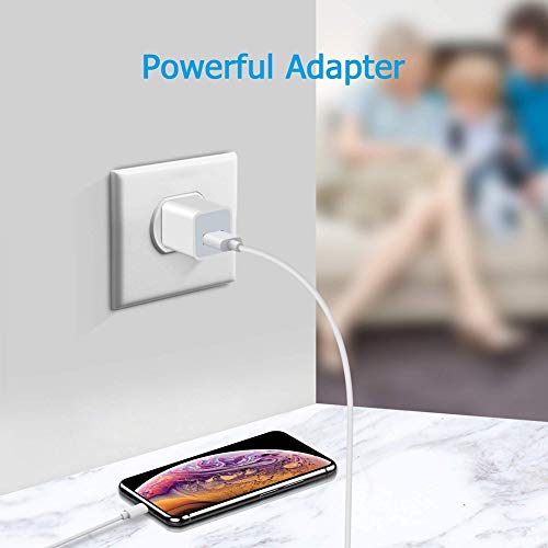[Apple MFi Certified] iPhone Charger, 2 Pack 3FT Lightning to USB Fast Charging Data Sync Transfer Cable with 2 Pack USB Wall Charger Travel Plug Compatible with iPhone 11/11 Pro/XS/XR/X 8 7 6, iPad - Thumbnail 7