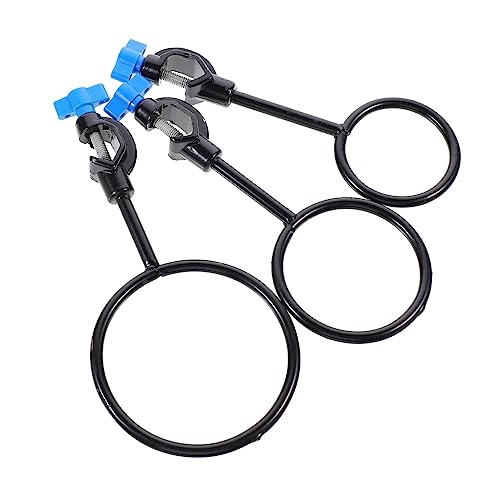 OUNONA 3pcs Lab Stand Lab Stand Clamp Iron Funnel Holder Laboratory Support Stand Clamps