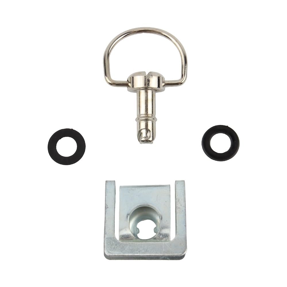 Viti a sgancio rapido da 17 mm Elementi di fissaggio con anello a D da 1/4 di pollice | Viti con anello a D a sgancio rapido da 1/4 di giro. for carene, fianchetti e carrozzerie di motociclette(Silver 10pcs)