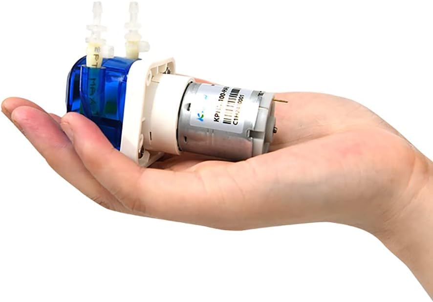 Kamoer KPHM100, Kleine Schlauchpumpe, 12-V-Gleichstrommotor, lange Lebensdauer, hochpräzise Flüssigkeitsdosierpumpe, 100 ml/min, 3 mm Innendurchmesser × 5 mm Außendurchmesser
