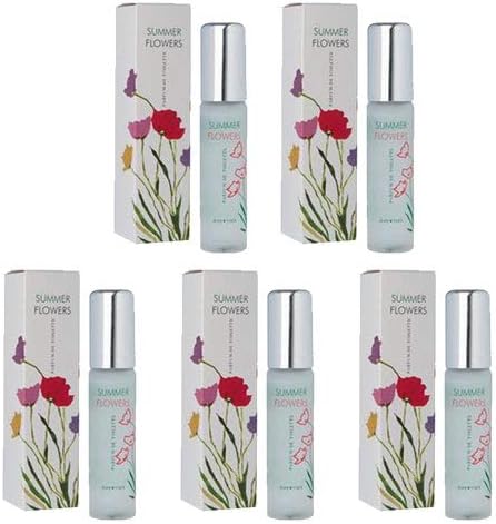 5 Pack Set Of Women's Summer Flowers Milton Lloyd Perfume Parfum De Toilette Fragrances 50 Millilitre
