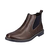 Absatzform: Blockabsatz Rieker Herren 13092 Chelsea-Stiefel, Braun, 42 EU