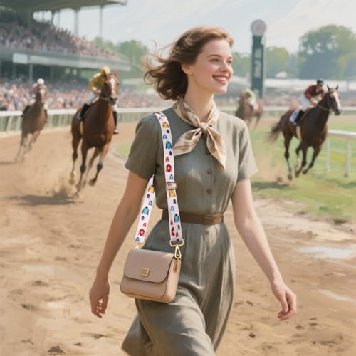 Image of Purse Strap Replacement Kentucky Derby Mother's Day Graduation Rainbow Pride Western Crossbody Shoulder Bag Straps