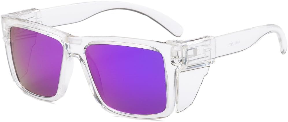 BEASVFE Polarized SafetyGlassesZ87 UV400 WorkSunglasses for men ConstructionCarpentryCyclingDIY&Light Industrial Use