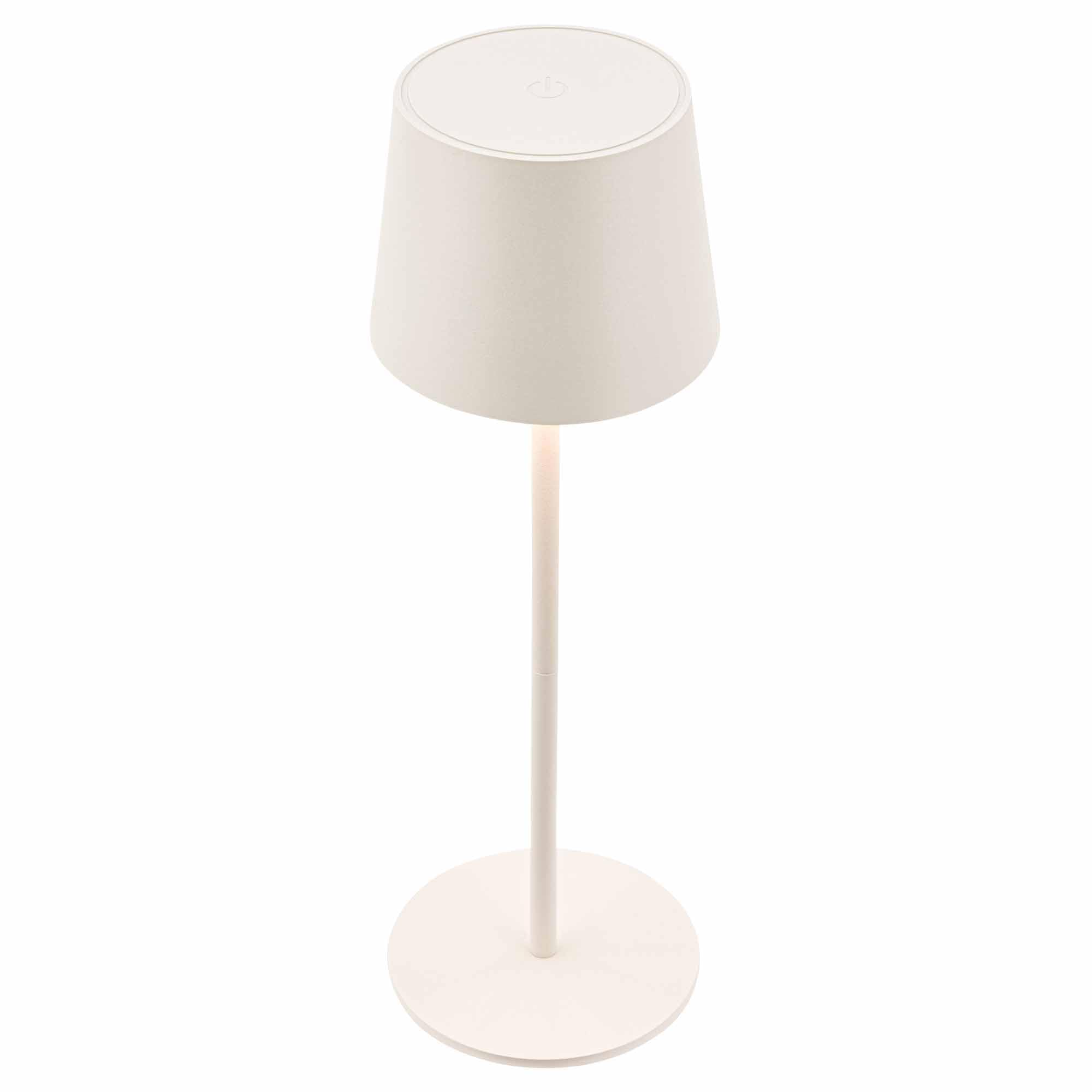 BRILONER - LED Table lamp Cordless IP44 with Touch, dimmable, Rechargeable Battery & Light Source Interchangeable, Bedside, Reading Light, Outdoor, 11 x 33 cm, Off-White