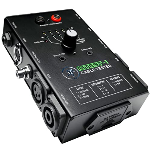 Tester de cables MACKIE MTest-1 con interruptor de 6 pines y 7 conectores 7