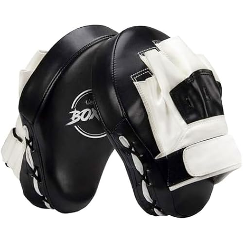Valleycomfy Boxing Pads Curved Focus Punching Mitts for Men Women
