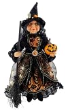 Windy Hill 16" Jack O' Lantern Enchantress Full Body Halloween Witch 916001