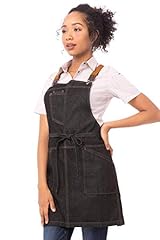 Black Short Bib Apron