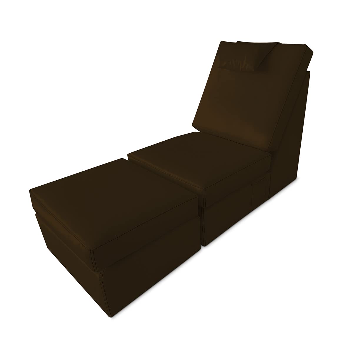 Duérmete Online - Fotel z szezlongiem tapicerowanym Poilipiel, model LOFT, wysoki komfort, praktyczny i funkcjonalny, wymiary 71 x 100 x 167 cm