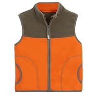 FIRITHYC Jungen-und Kleinkinder-Polarfleece-Weste mit Reißverschluss Sleeveless Warme Winter-/Herbst-Dickfutter-Weste mit Taschen