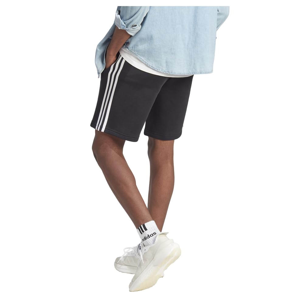 Adidas - Essentials Fleece 3-Stripes Shorts, Pantaloncini Casual Uomo