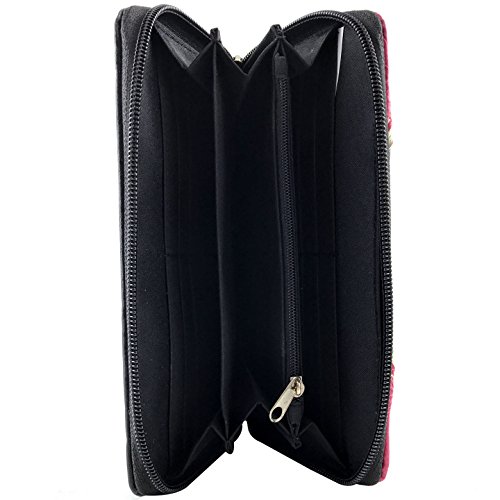 Justin West Rhinestone Concho Western Laser Cut Tooled Wristlet Wallet Shoulder Handbag Purse4