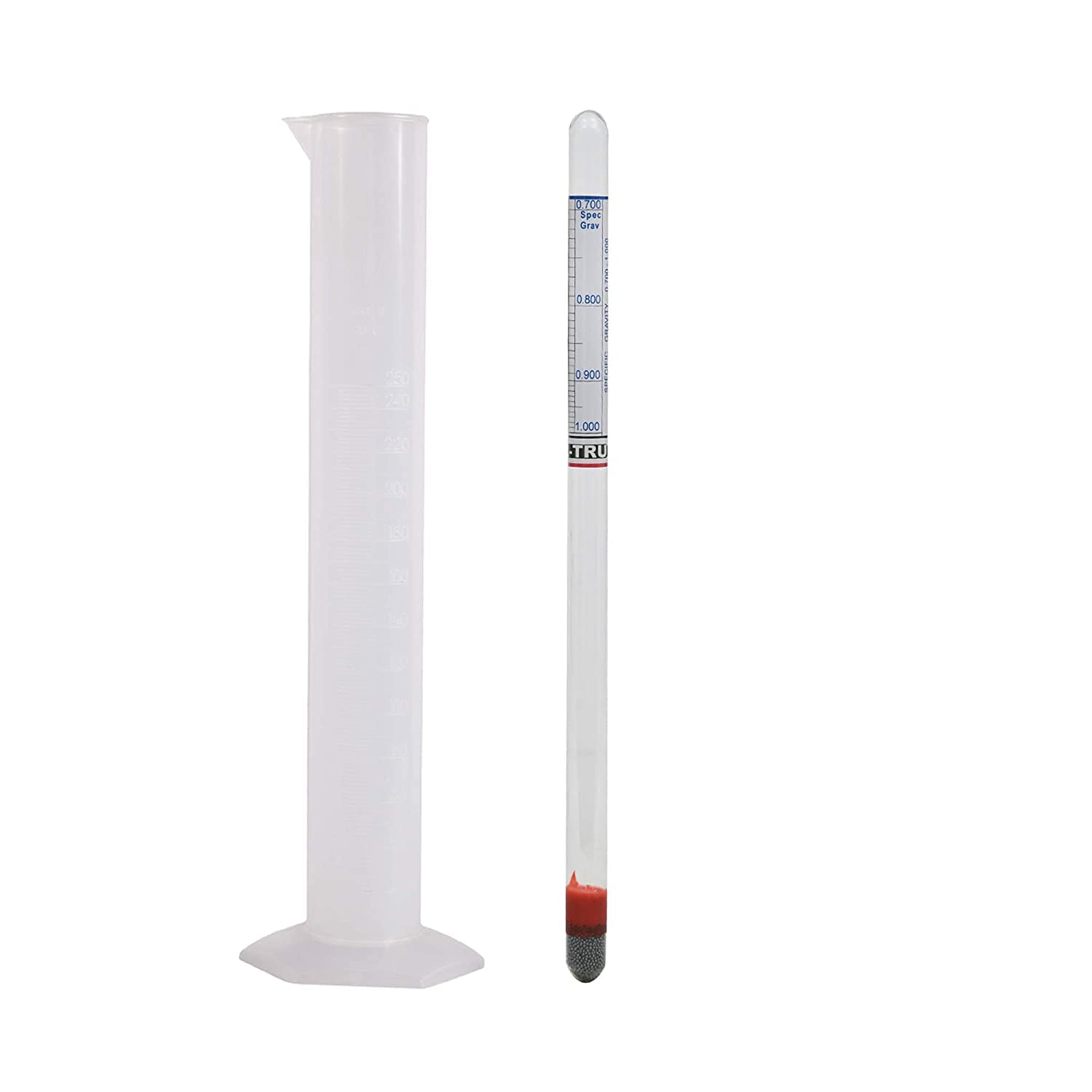 Buy Dairy Equipment co. Plastic Measuring Cylinder 250ML. with Glass