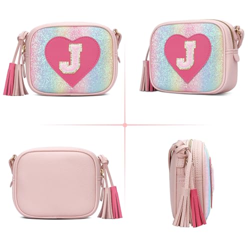Image of KKXIU Birthday Gifts for Girls Initial Toddler Purse Cute Kids Crossbody Bag