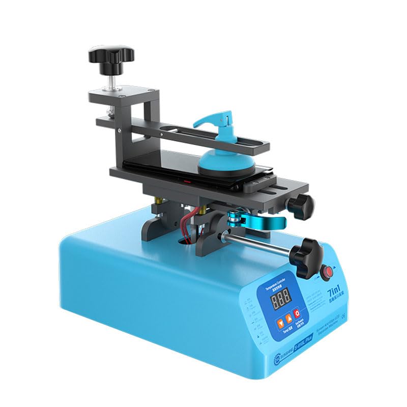 S-918L Plus LCD Screen Separator Machine – 7 Inch Heating Plate, Built-in Vacuum Pump, Touch Screen Glass Removal Tool for Phone Repair, Compatible with iPhone/Samsung/Huawei for Mobile Repair Shops