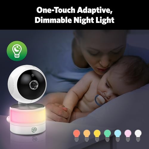 LeapFrog LF920HD Video Baby Monitor with 7" HD Screen - 720p Color Night Vision, 360° Pan Tilt 8X Zoom, Temperature & Humidity Sensor, Lullabies, 1000ft Range - No WiFi Needed by LeapFrog - Image 3