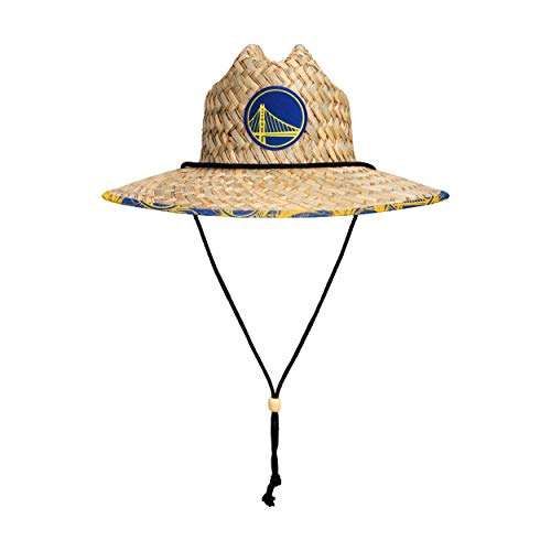 Image of NFL Team Logo Americana Floral Lifeguard Beach Straw Sun Hat