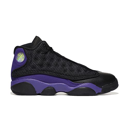 Image of Jordan 13 Retro (Little Kid) Black /Court Purple /White 3 Little Kid M