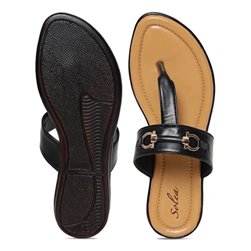 Image of Paragon K6011L Women's Sandals | Stylish Slip on Flats with Cushioned Soles | Trendy Lightweight Durable & Comfortable Fashion Slippers for Outdoor Use
