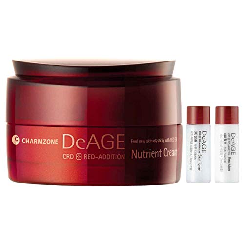 Charmzone DeAge Red-Addition Nutrient Cream 50ml, Feel New Skin Elasticity with Red Energy Passing Deep Into Your Skin!