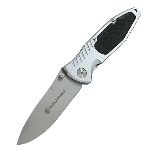 Smith & Wesson CH0015 Linerlock Drop Point Blade with Insertable Aluminum Handle with Pocket Clip