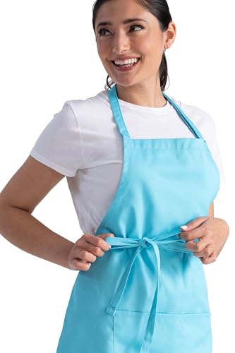 Tablier de boucher turquoise taille unique Chef