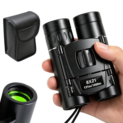 Prismáticos Compactos 8x21 BAK4 Plegables con Lente FMC Ligera