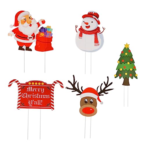 Panneaux de jardin de Noël solides pour décorer facilement une pelouse - 2