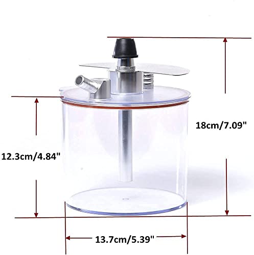 LSZ Shisha-Set Tragbarer Haken-Set, Acryl-Hukahn Shisha Set mit Keramikschale Outdoor-Party-Huka Shisha-Set – Bild 8