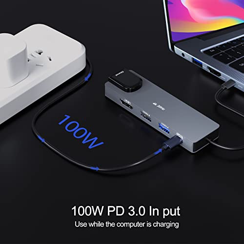 Adaptateur USB C HDMI Station d'accueil Type C Ethernet 4K