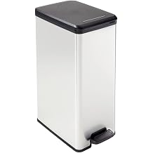 CURVER Rubbish bin, Silver, 40 l