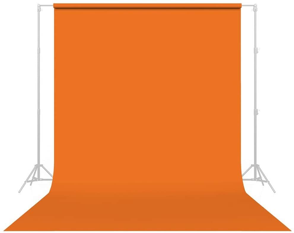 Stookin 6ft×9ft,Orange Soft Silky Polyester Photo Backdrop Drapes for Birthday Wedding Baby Shower Baptism Photo Photography-image-36