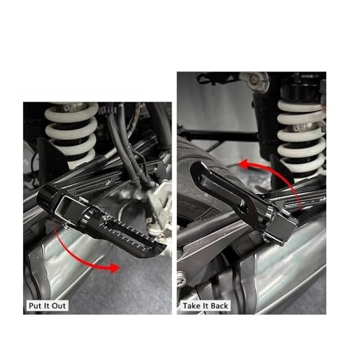 Repose pieds moto anti vibration pour support pédales R Ninet - 7