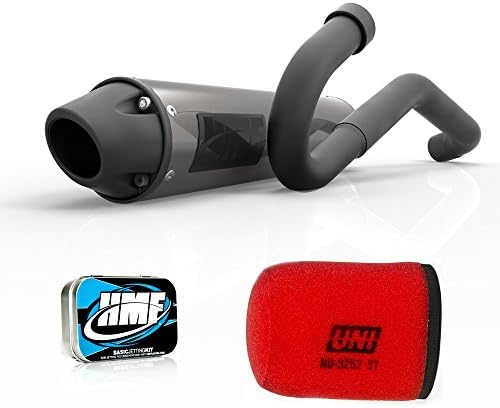 HMF Yamaha YFZ 450 2004-2009 Full Blackout Exhaust Muffler + Jet Kit + UNI