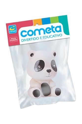 Cometa Brinquedos, Coleção Bichinhos, Vinil, Panda, Colorido, Levemente Perfumado